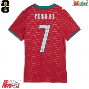 Portugal Cristiano Ronaldo #7 Primera Equipación Mujer Mundial 2026 Manga Corta